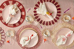 S/2 Drops Placemat - Burgundy/Pink - Che Cose Belle