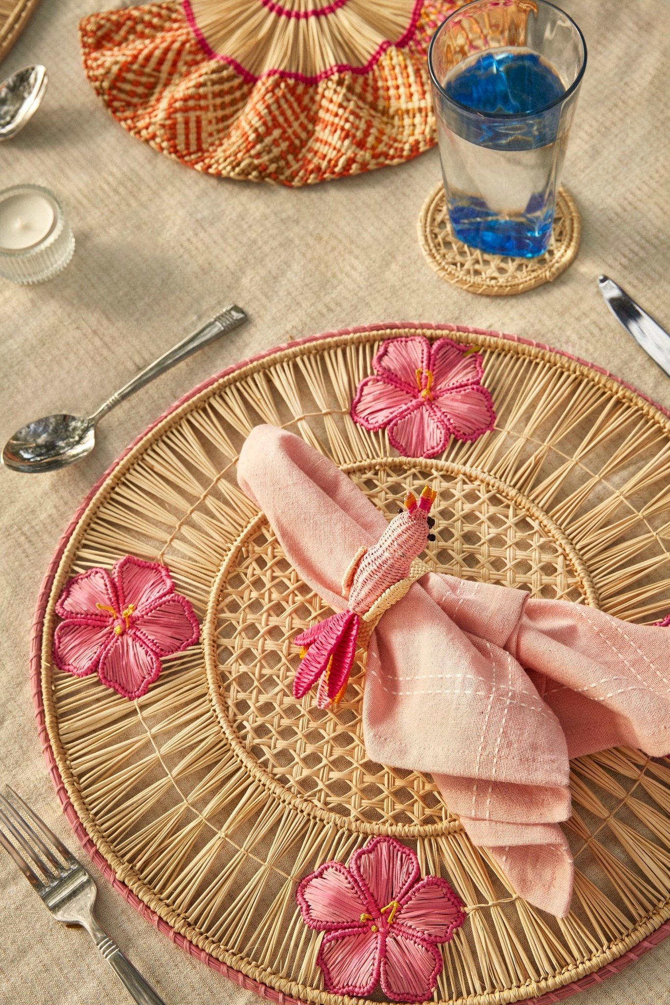 S/2 Hibiscus 3D Placemat - Che Cose Belle