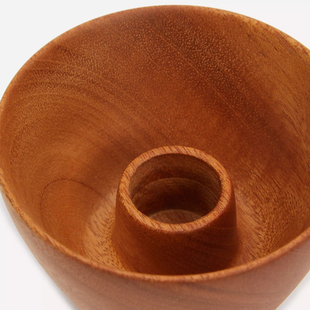 S/2 Mini Bowl Candleholder - Mahogany - Che Cose Belle