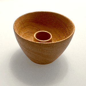 S/2 Mini Bowl Candleholder - Mahogany - Che Cose Belle