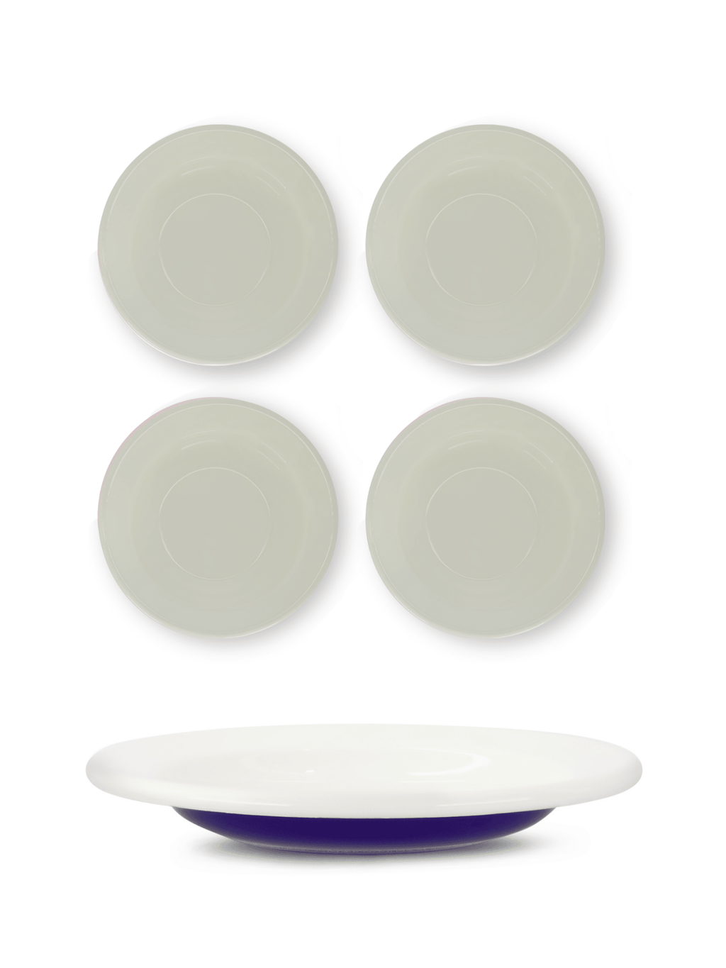 S/4 Enamel Dinner Bowl - Two Tone - Che Cose Belle