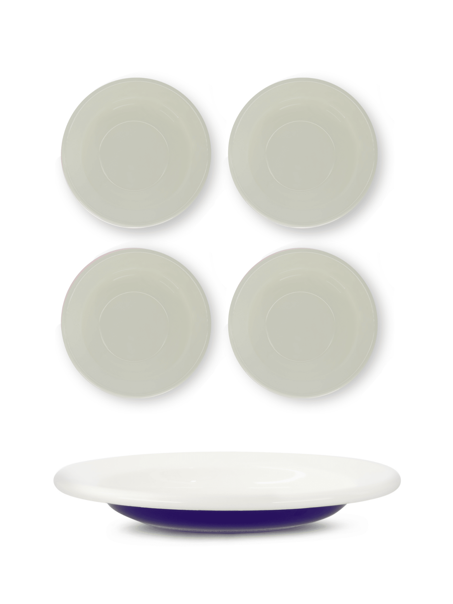S/4 Enamel Dinner Bowl - Two Tone - Che Cose Belle