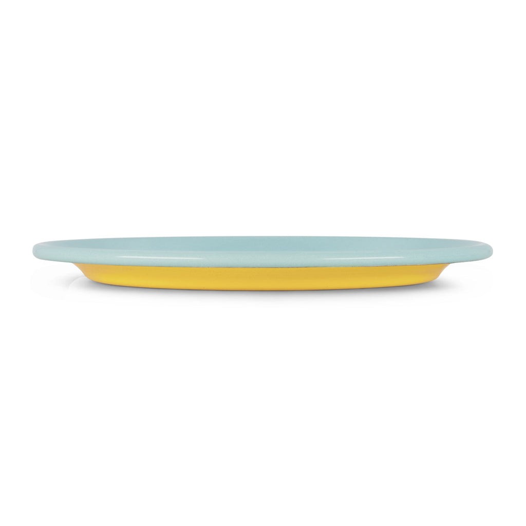 S/4 Enamel Dinner Plate - Two Tone - Che Cose Belle