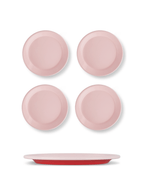 S/4 Enamel Dinner Plate - Two Tone - Che Cose Belle