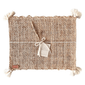 S/4 Rectangular Placemat with Tassels - Che Cose Belle