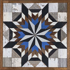 Amish Handmade Barn Quilt Wall Art – Reclaimed Barn Wood – 20.75” x 20.75”