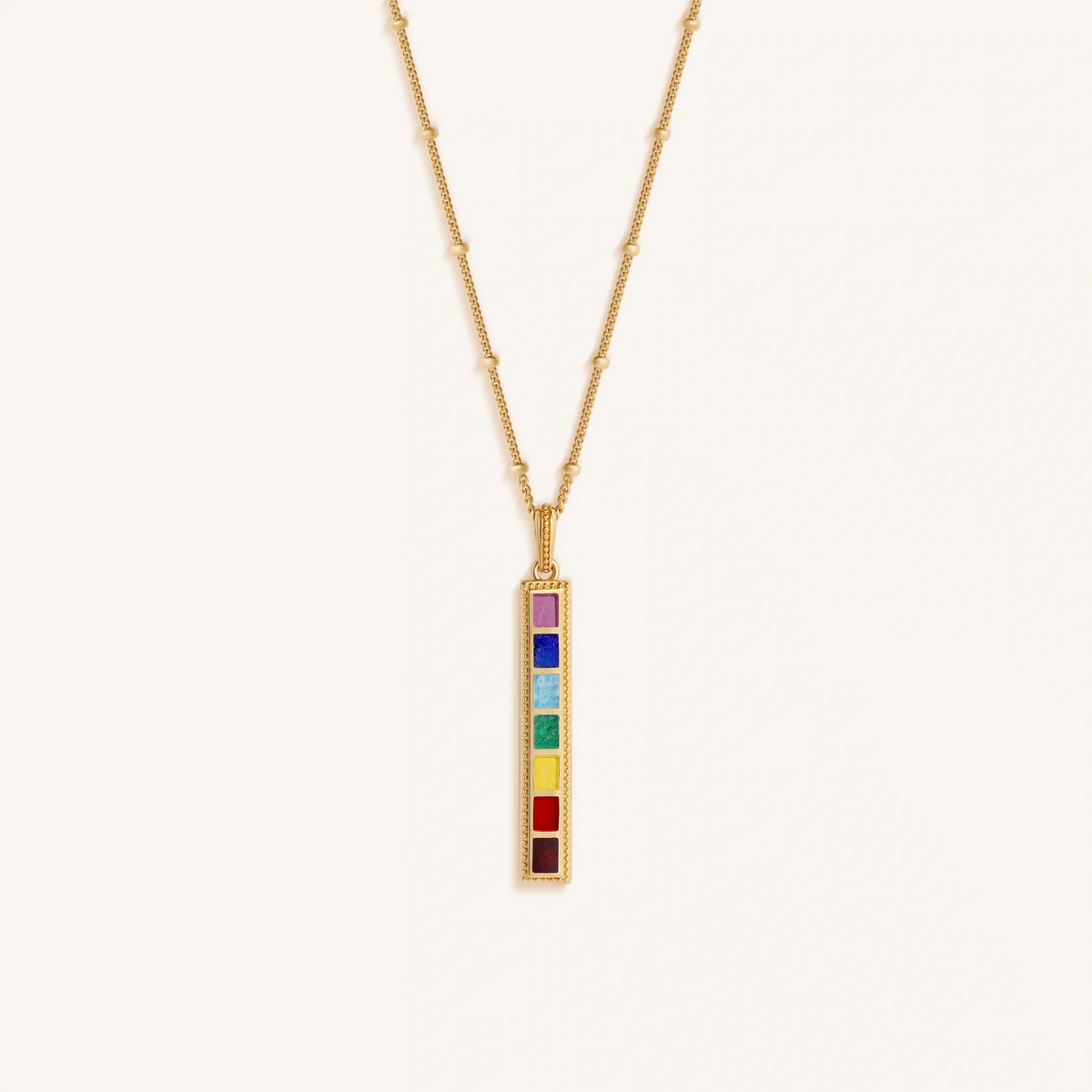 Sacred Flow Seven Chakra Energy Necklace - Che Cose Belle