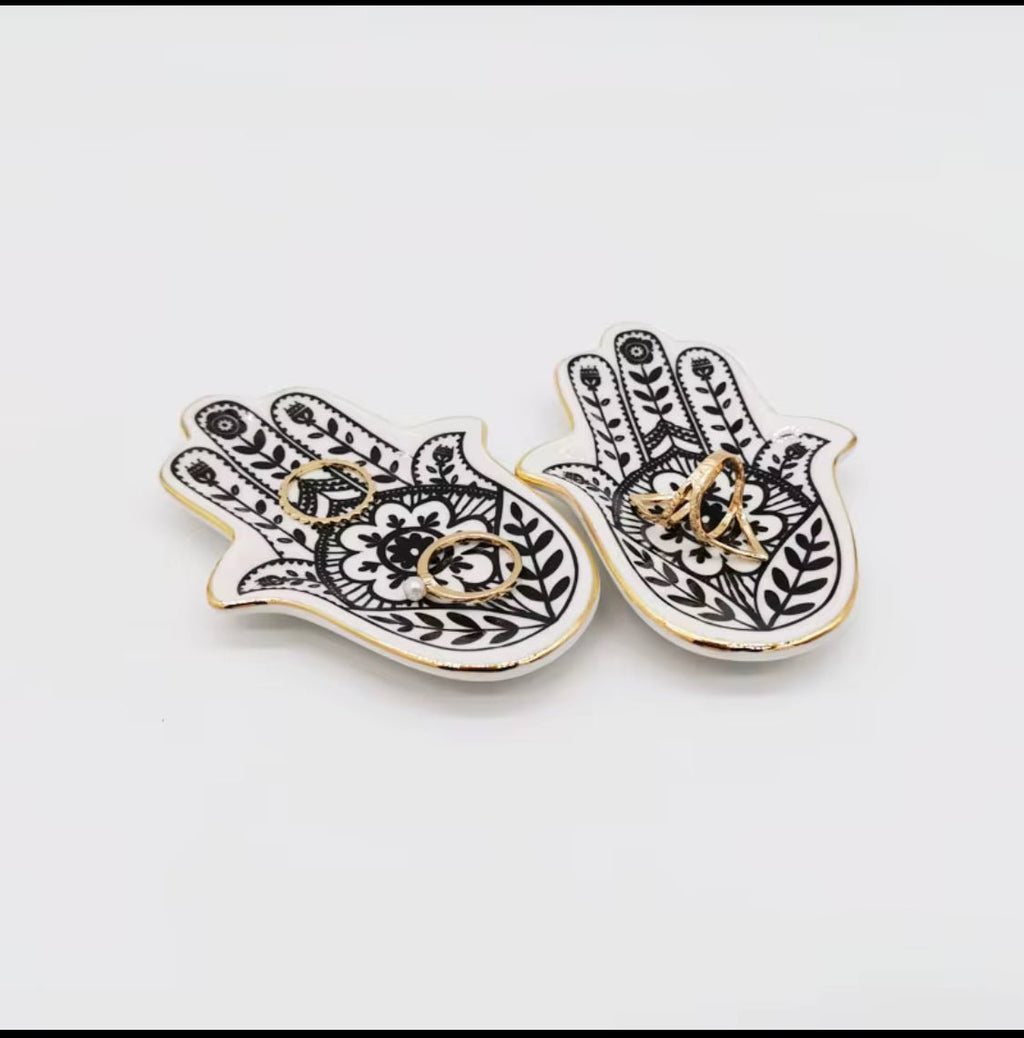 Sacred Hamsa Trinket Tray - Che Cose Belle