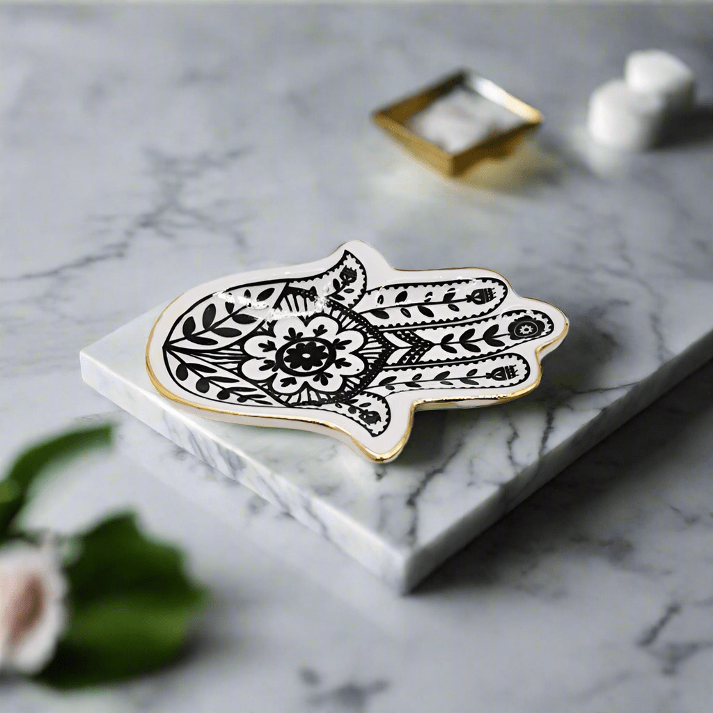 Sacred Hamsa Trinket Tray - Che Cose Belle