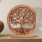 Sacred Roots – Hand - Carved Tree of Life Wooden Sculpture, Artistic Home Décor - Che Cose Belle