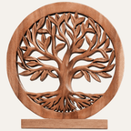 Sacred Roots – Hand - Carved Tree of Life Wooden Sculpture, Artistic Home Décor - Che Cose Belle