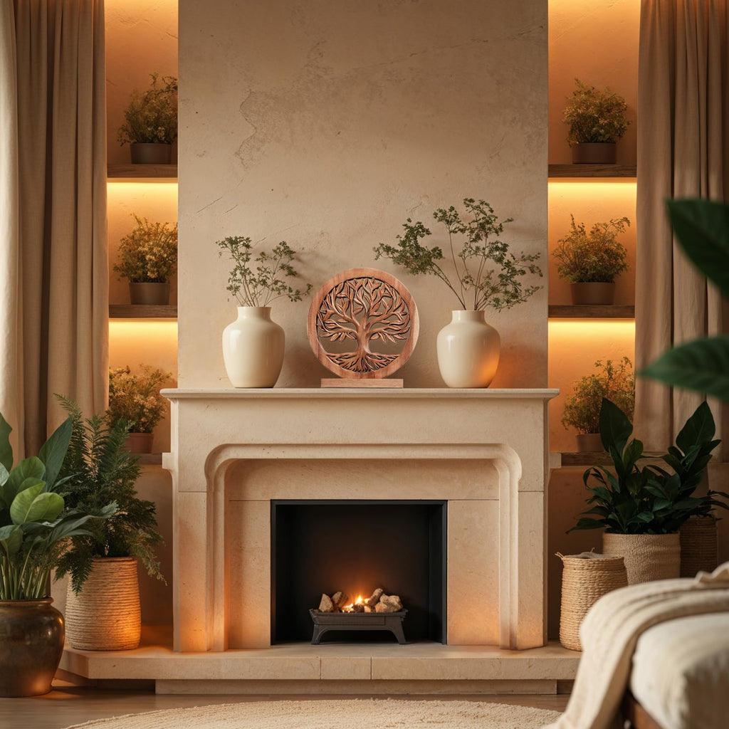 Sacred Roots – Hand - Carved Tree of Life Wooden Sculpture, Artistic Home Décor - Che Cose Belle