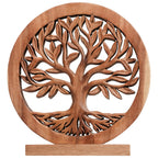 Sacred Roots – Hand - Carved Tree of Life Wooden Sculpture, Artistic Home Décor - Che Cose Belle