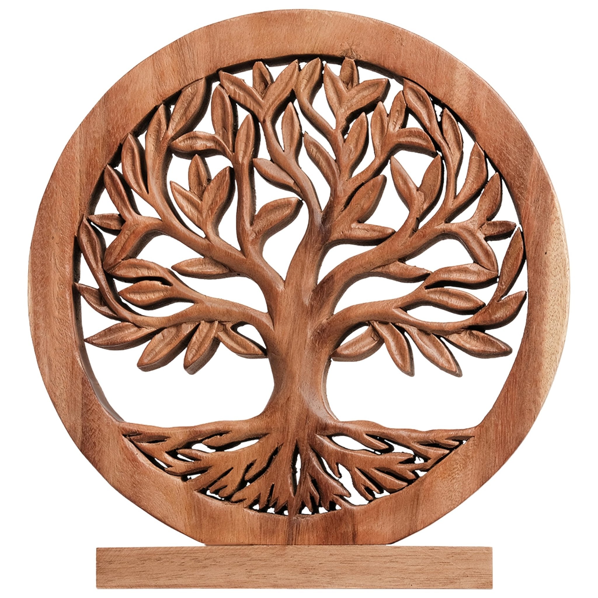 Sacred Roots – Hand - Carved Tree of Life Wooden Sculpture, Artistic Home Décor - Che Cose Belle