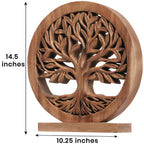 Sacred Roots – Hand - Carved Tree of Life Wooden Sculpture, Artistic Home Décor - Che Cose Belle