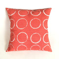 Sadza Circles Pillow Cover - Madagascar Coral - Che Cose Belle