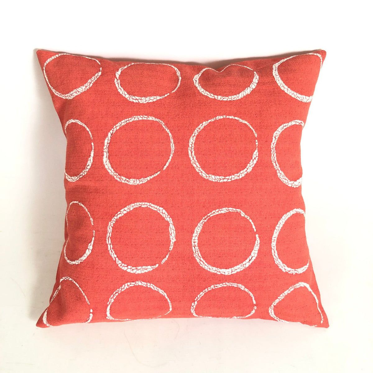 Sadza Circles Pillow Cover - Madagascar Coral - Che Cose Belle