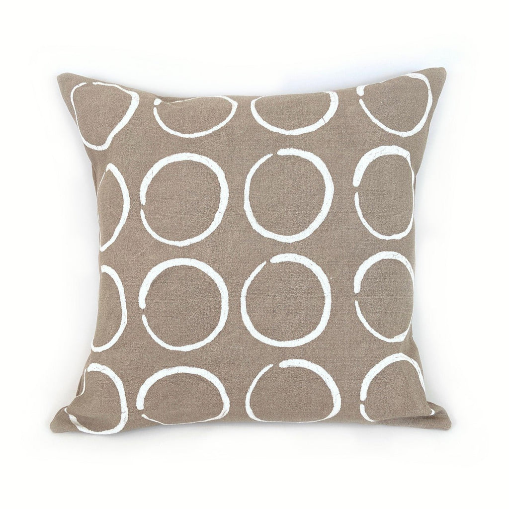 Sadza Circles Pillow - Savanna Beige Cover - Che Cose Belle