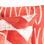 Sadza Lines Pillow Cover - Madagascar Coral - Che Cose Belle