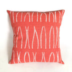 Sadza Lines Pillow Cover - Madagascar Coral - Che Cose Belle