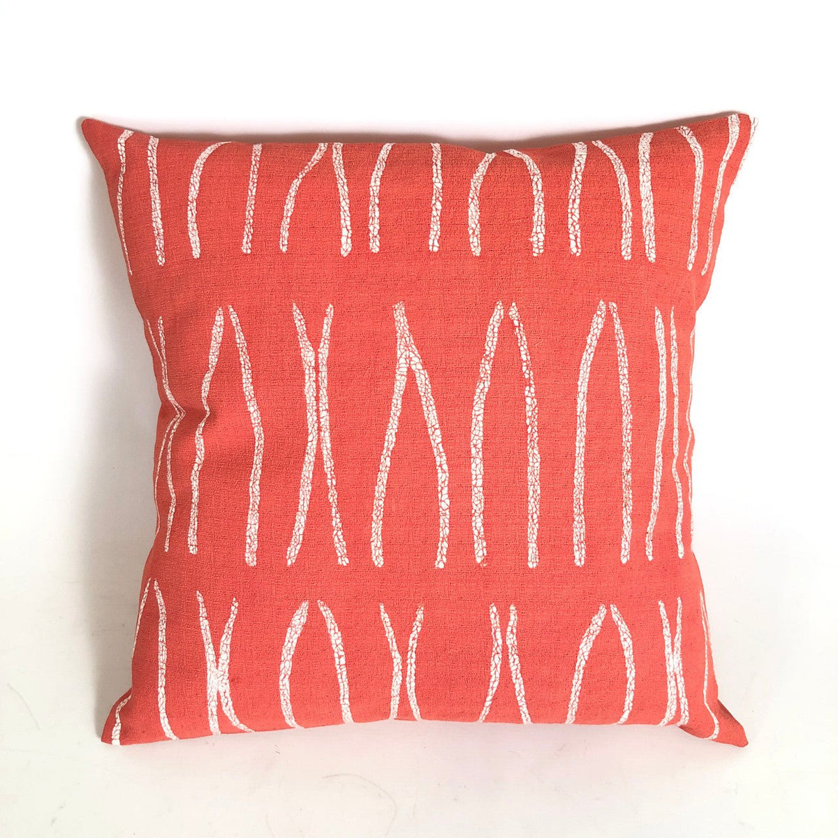 Sadza Lines Pillow Cover - Madagascar Coral - Che Cose Belle