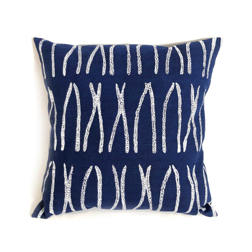 Sadza Lines Pillow Cover - Touareg Indigo - Che Cose Belle