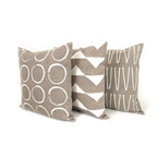 Sadza Triangles Pillow Cover - Savanna Beige - Che Cose Belle