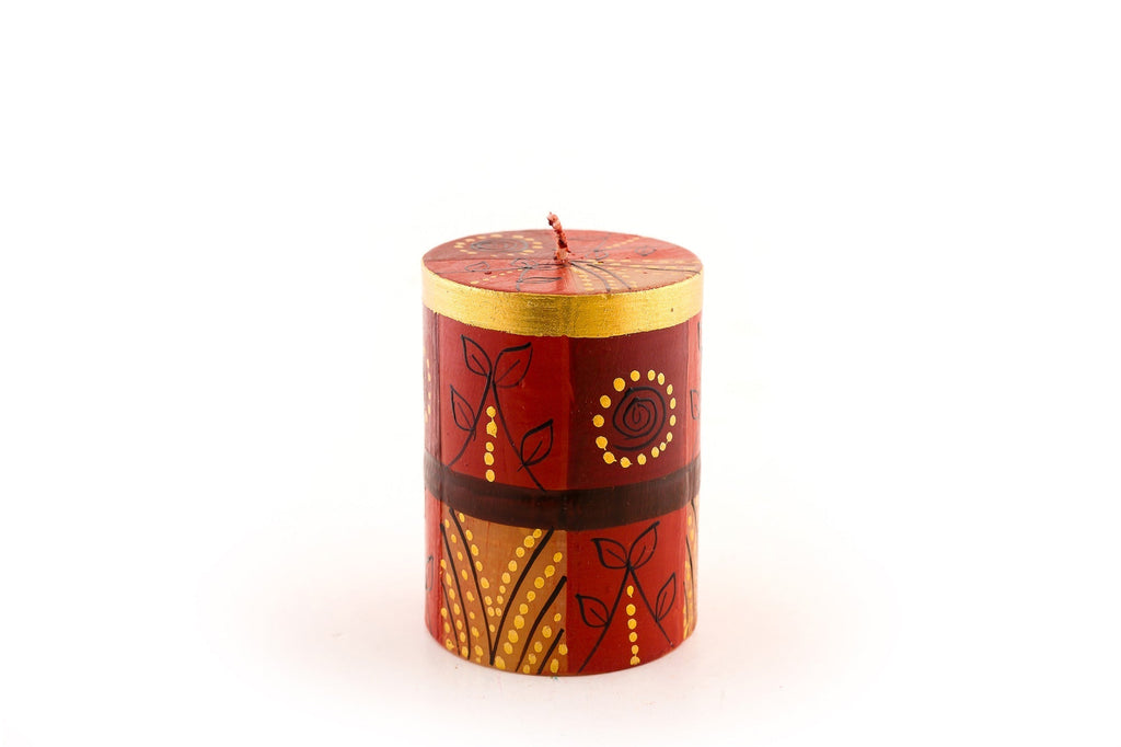 Safari Gold Painted Candles - Che Cose Belle