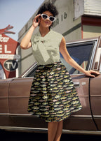 Sage Dot Bow Top - Che Cose Belle