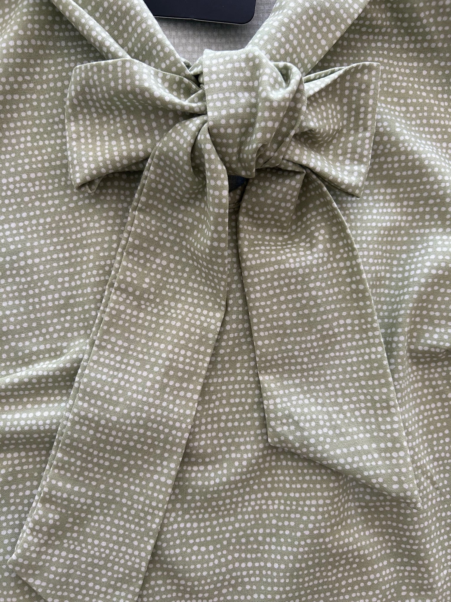 Sage Dot Bow Top - Che Cose Belle