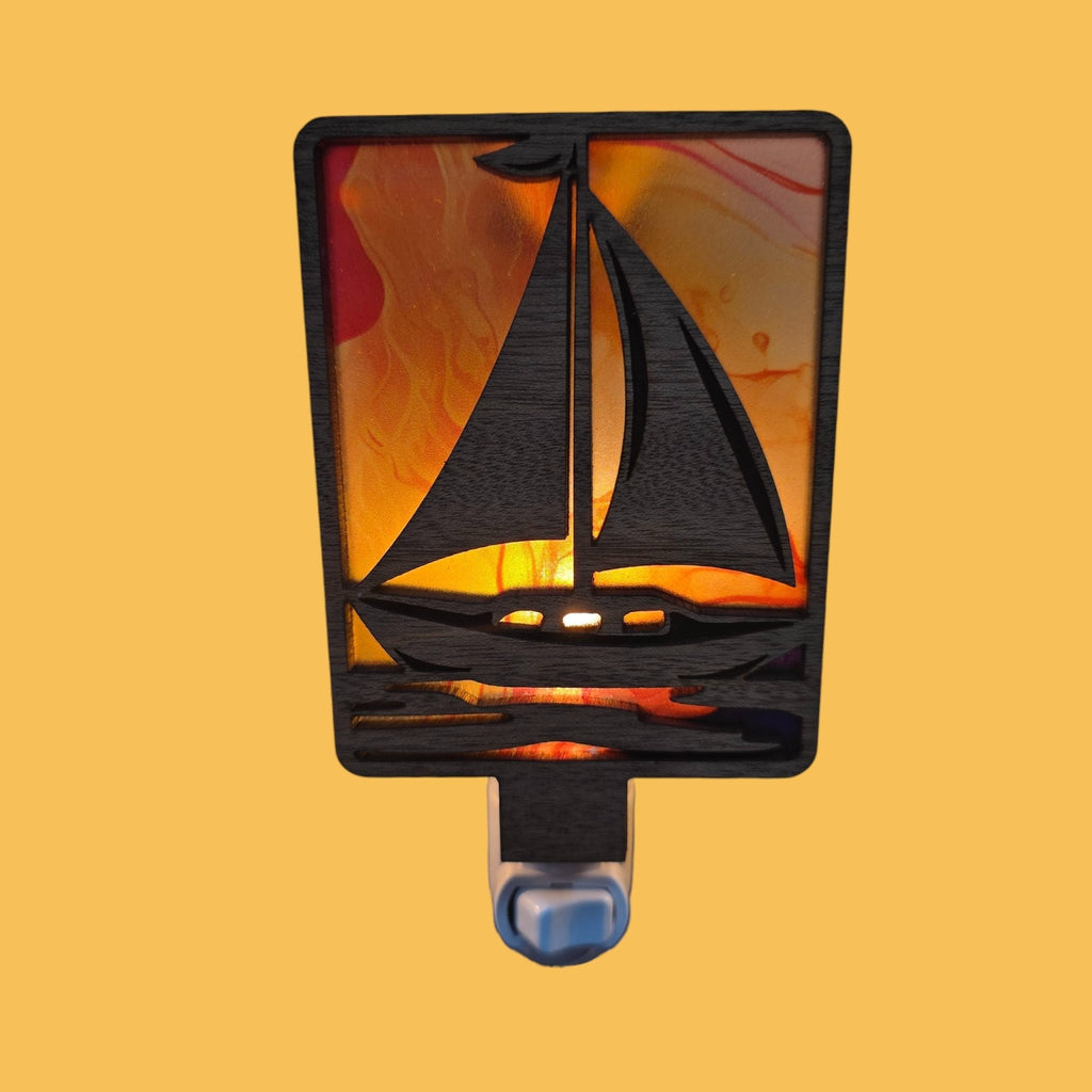 Sailboat LED Nightlight - Tropical Coastal Decor Night Light - Che Cose Belle