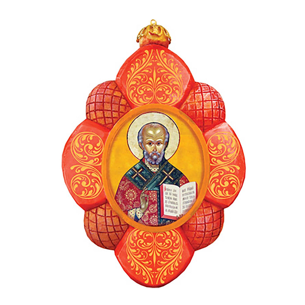 Saint Nick Sculpted Hand-Painted Christmas Ornament by G. DeBrekht - Nativity Holiday Decor - 610833 - Che Cose Belle