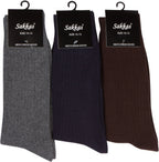 Sakkas Men's Cotton Blend Ribbed Dress Socks - Che Cose Belle