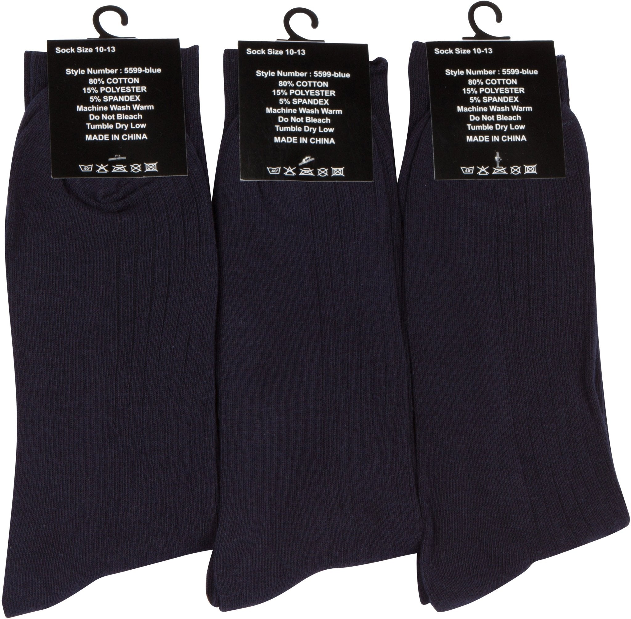 Sakkas Men's Cotton Blend Ribbed Dress Socks - Che Cose Belle