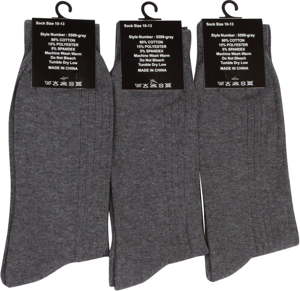 Sakkas Men's Cotton Blend Ribbed Dress Socks - Che Cose Belle