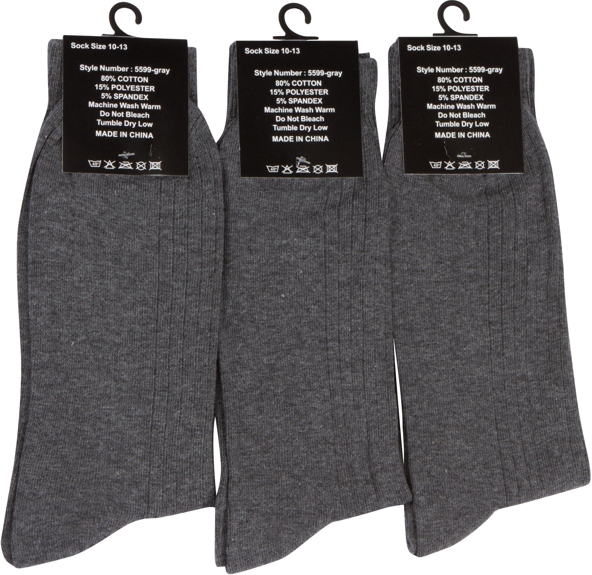 Sakkas Men's Cotton Blend Ribbed Dress Socks - Che Cose Belle