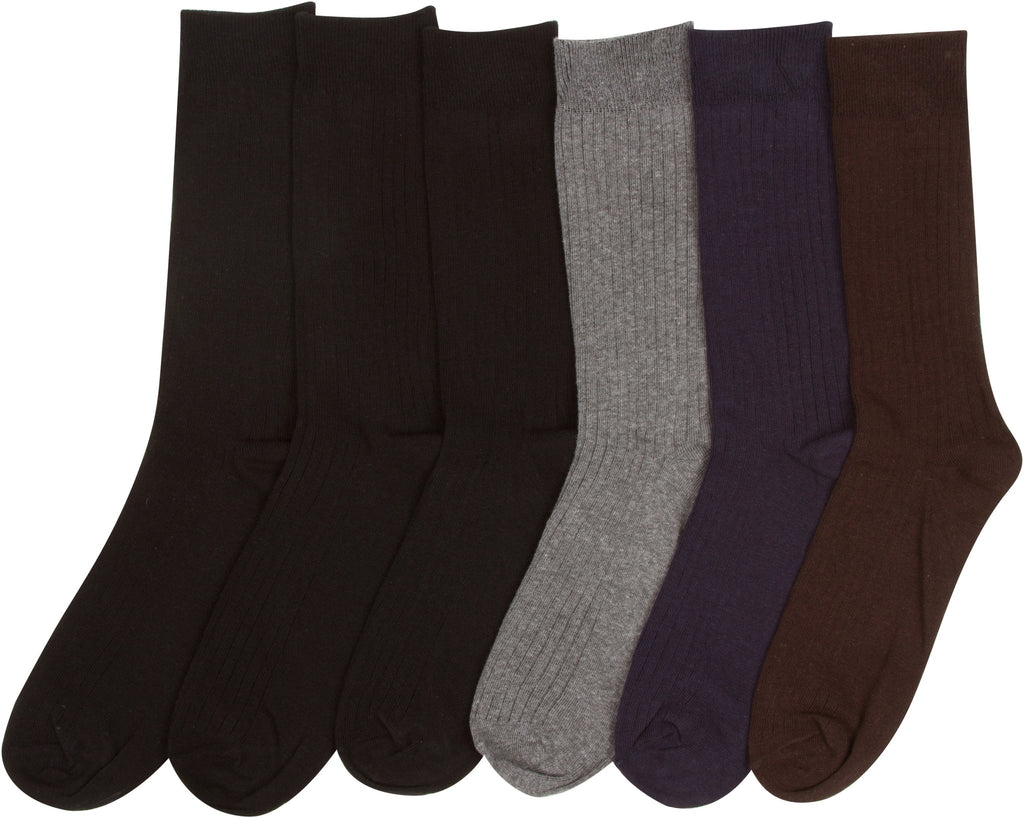 Sakkas Men's Cotton Blend Ribbed Dress Socks - Che Cose Belle