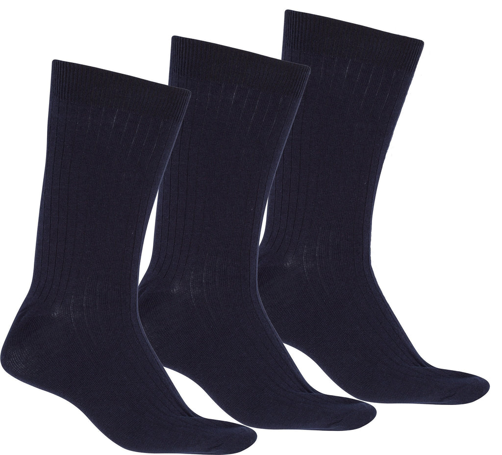 Sakkas Men's Cotton Blend Ribbed Dress Socks - Che Cose Belle