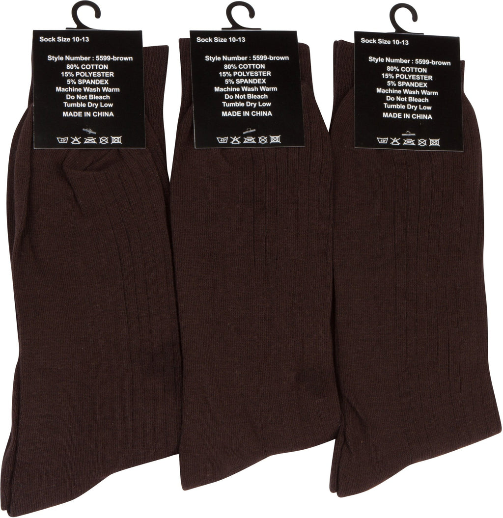 Sakkas Men's Cotton Blend Ribbed Dress Socks - Che Cose Belle