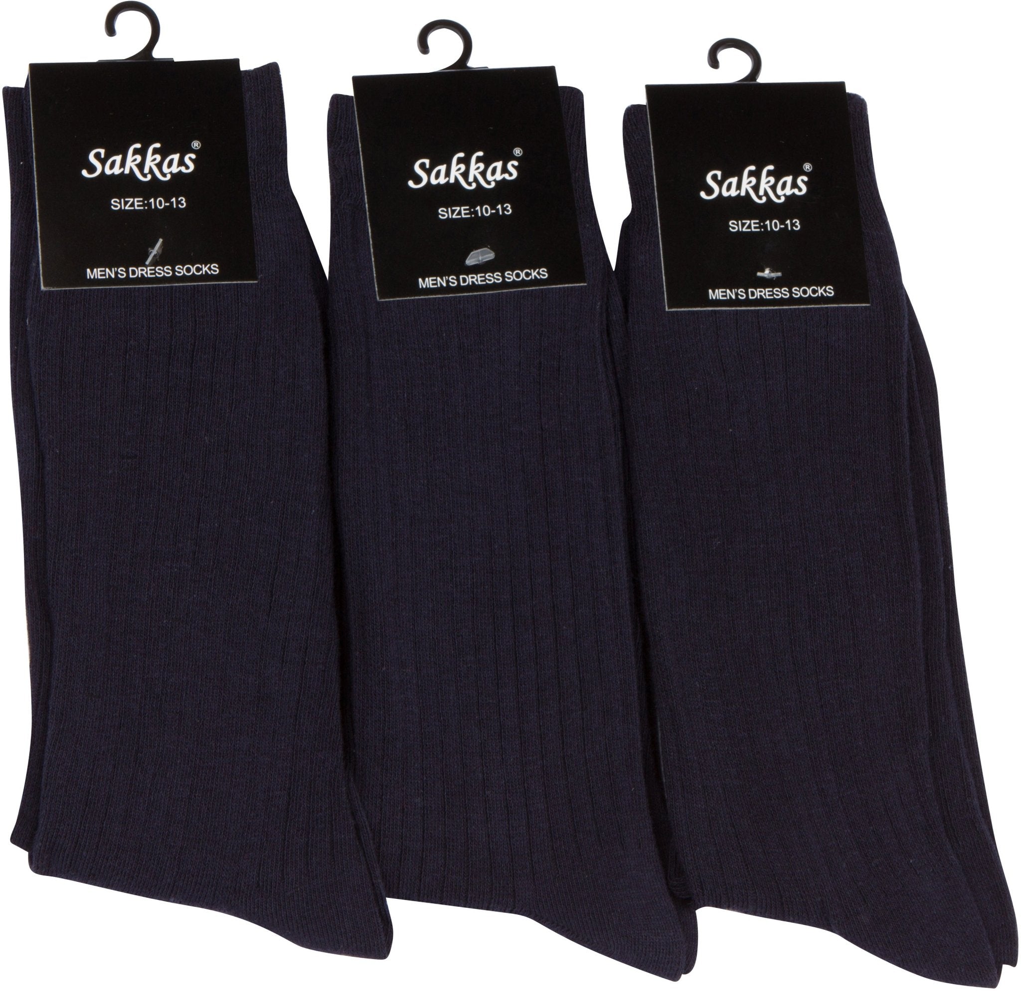 Sakkas Men's Cotton Blend Ribbed Dress Socks - Che Cose Belle