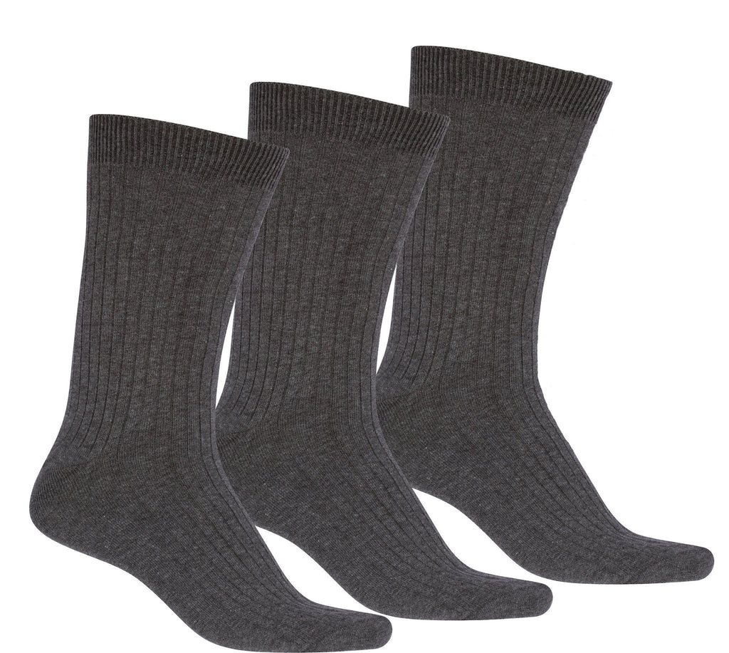 Sakkas Men's Cotton Blend Ribbed Dress Socks - Che Cose Belle