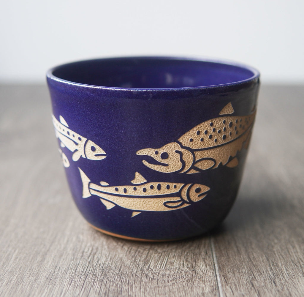 Salmon Bowl, Farmhouse Collection Handmade Pottery - Che Cose Belle