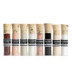 Gourmet 8-Vial Sourced Salt Set - 7 Regional Salts Gift Box for Cooking