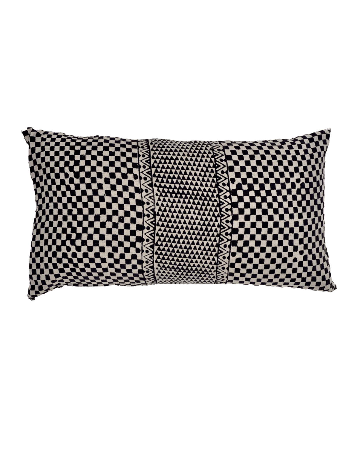 Samburu Charcoal Lumbar Pillow Cover - Che Cose Belle