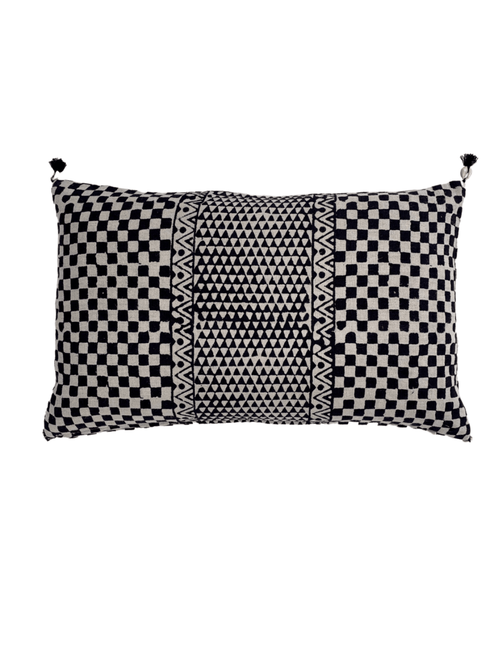 Samburu Charcoal Petit Lumbar Pillow Cover - Che Cose Belle