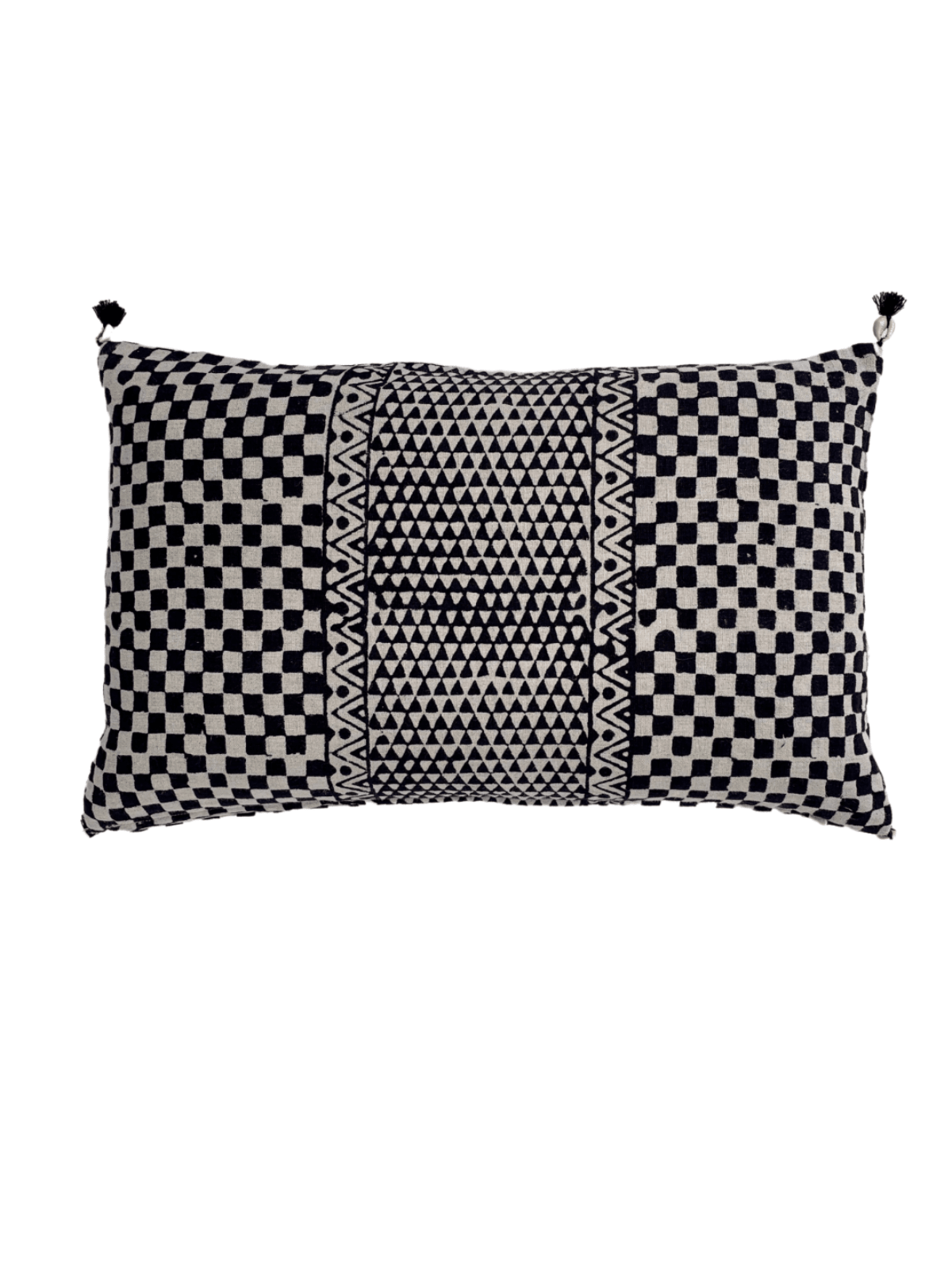 Samburu Charcoal Petit Lumbar Pillow Cover - Che Cose Belle
