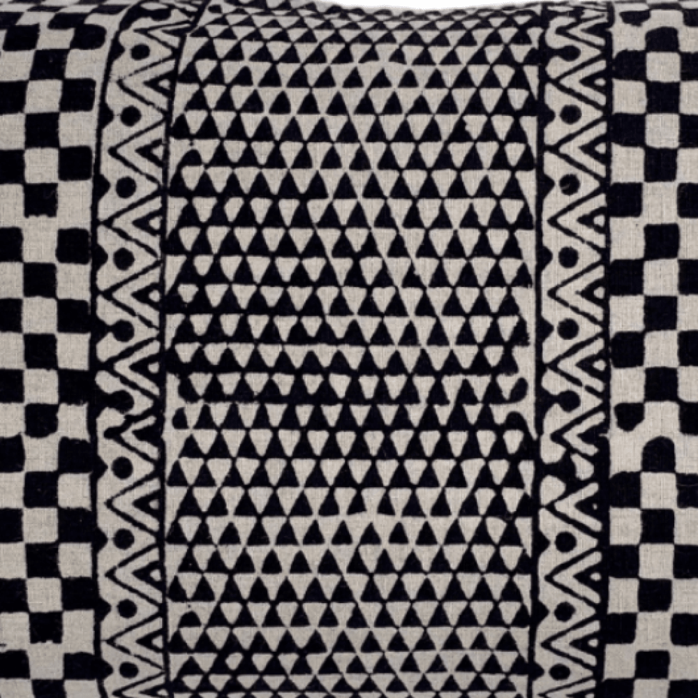 Samburu Charcoal Petit Lumbar Pillow Cover - Che Cose Belle