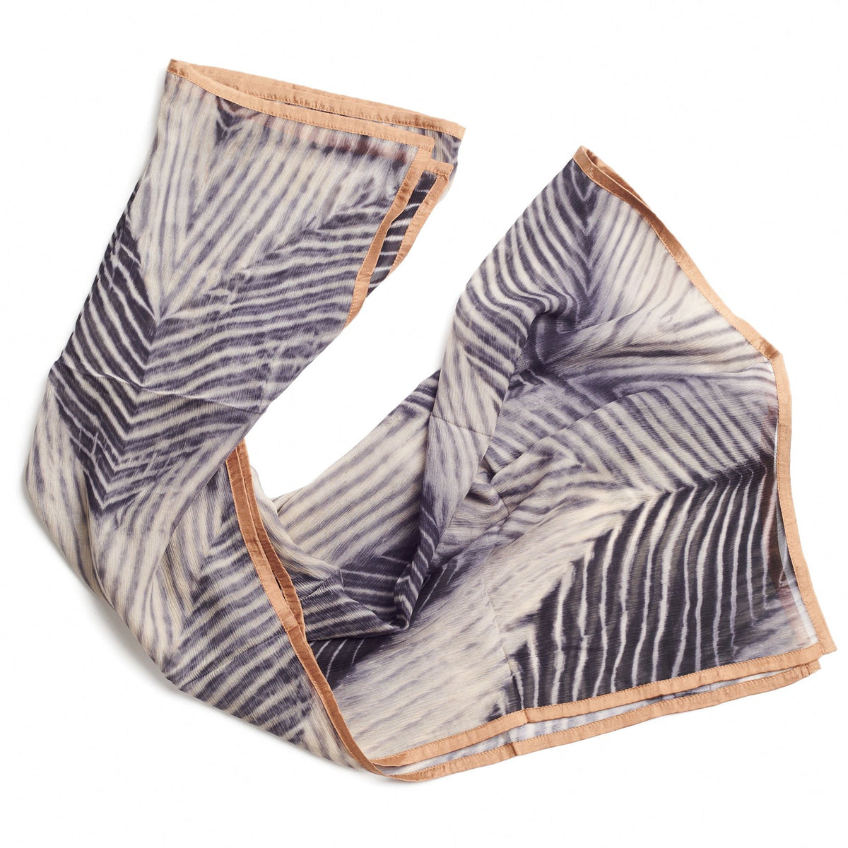 Samu Hand Crafted Shibori Print Silk Chiffon Sqaure Scarf - Che Cose Belle