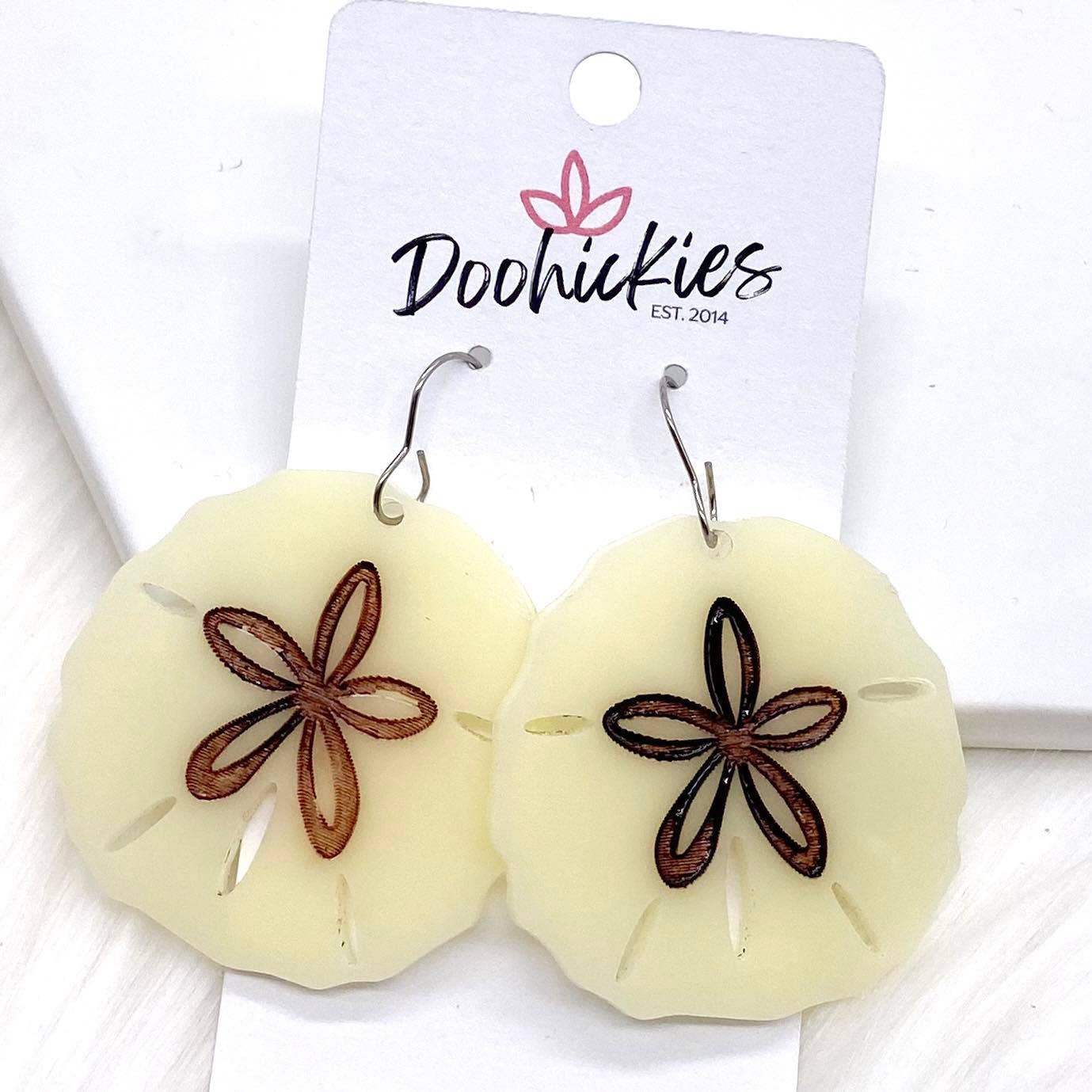 Sand Dollar Acrylics - Summer Earrings - Che Cose Belle