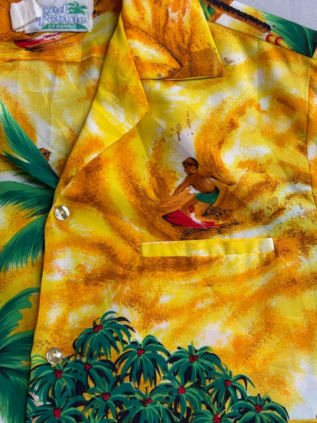 Sand Pebble Mens Hawaiian Shirt Surfing Made in Hawaii Shirt - Che Cose Belle